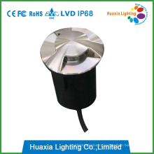 304 Stainless Steel 3 Directions Lighting LED Inground Light